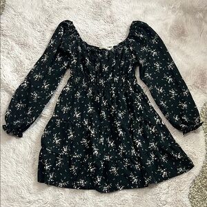 Floral Scoop Neck Dress